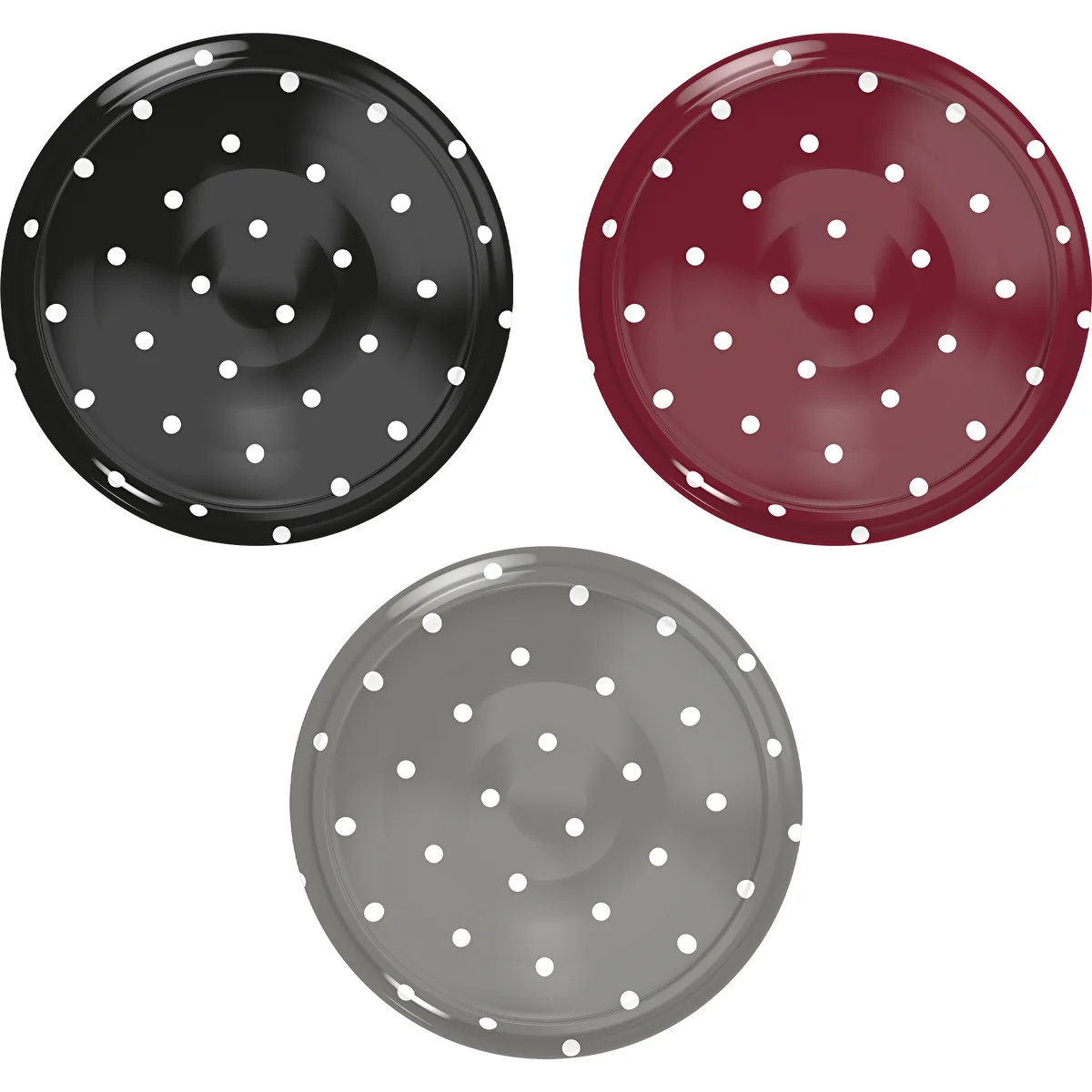 Lid Ø66/4 polka dot mix - 10 pcs