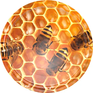 Honeycomb Ø66 twist-off lid - 10 pcs – photo 1
