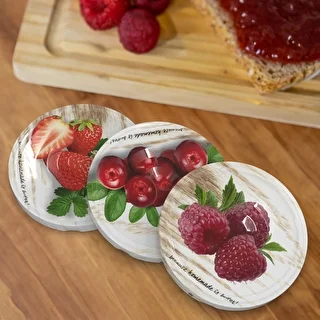Twist off lid Ø66 , fruits 4 graphic- 10 pcs. – photo 2