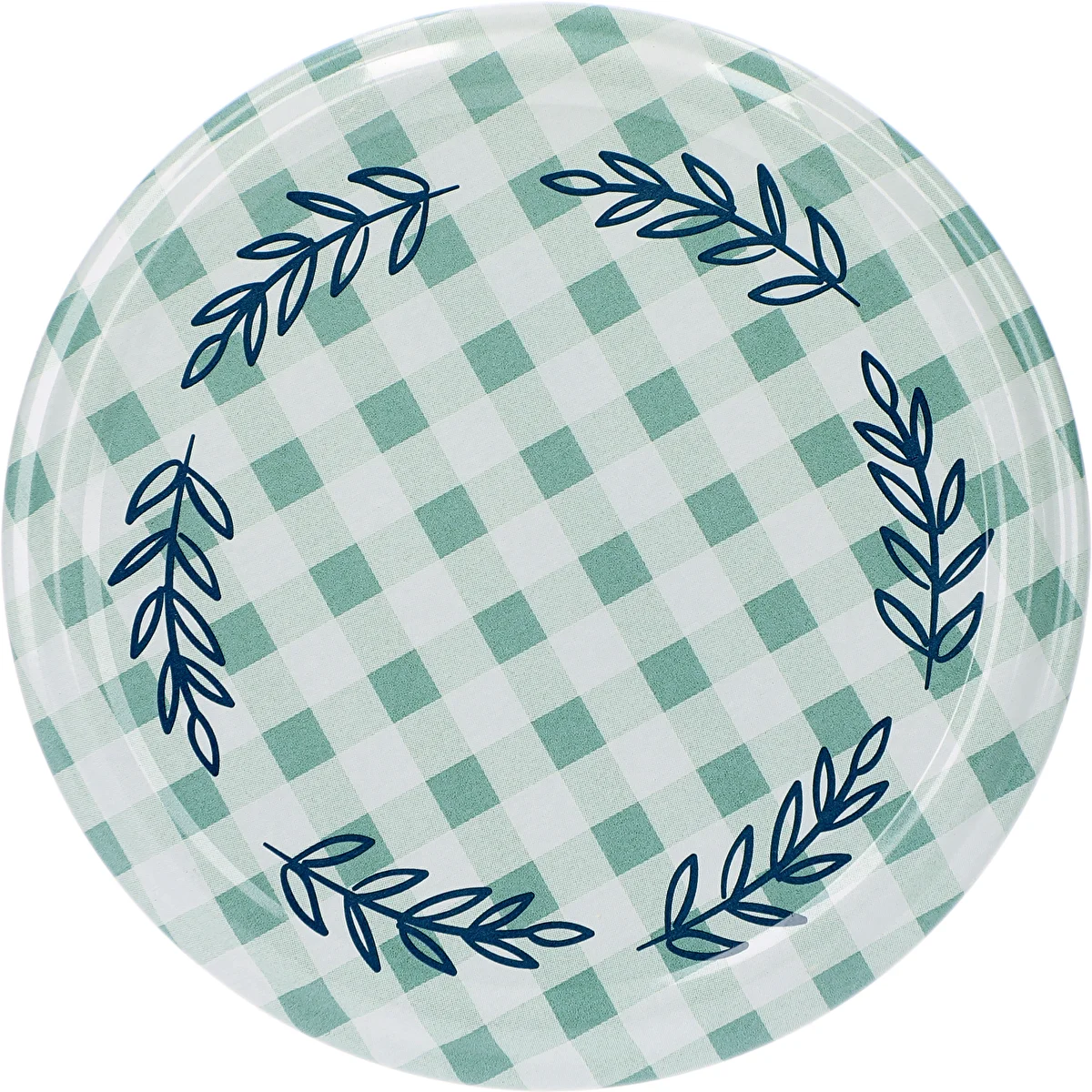 Twist-Off Jar Lids, Gingham, Ø82/6 — Pack of 10