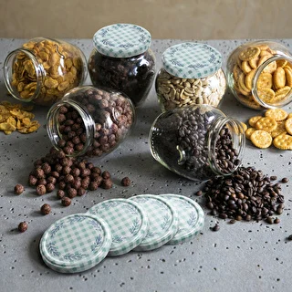 Twist off lid Ø 53, grid graphic - 10 pcs – photo 6