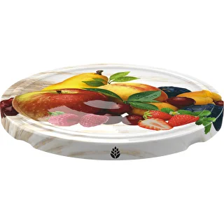 Ø66/4 twist-off lid, fruit on white background - 10 pcs – photo 2