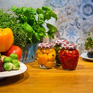 Twist-off lid Ø66/4 drawn bell peppers – 10 pcs – photo 6