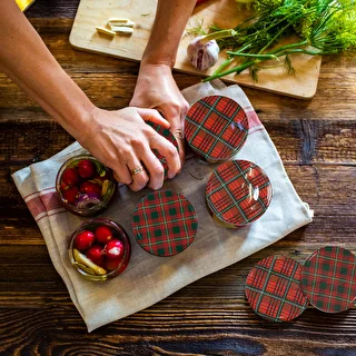 Lid Ø82/6 tartan mix,10 pcs – photo 7