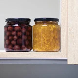 580 ml jar with black Ø82/6 lid - 6 pcs – photo 8