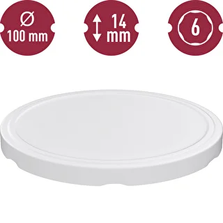 Twist off lid Ø100 , white - 10 pcs. – photo 3