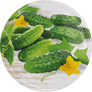 Ø100 twist-off lid, cucumber mix - 10 pcs – photo 3