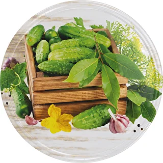 Ø100 twist-off lid, cucumber mix - 10 pcs – photo 4