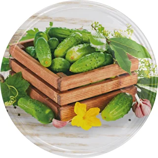 Ø100 twist-off lid, cucumber mix - 10 pcs – photo 5