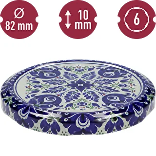 Printed Lid – Ceramics Pattern 1, fi 82/6, 10 pcs. – photo 3