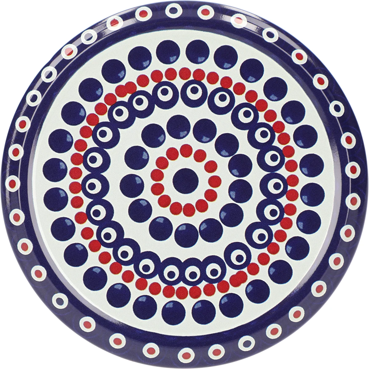 Printed Jar Lids - Ceramics Pattern 2, 82 mm, 6-lug, Pack of 10