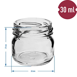 30ml twist off  glass jar with coloured lid , Ø43 - 10 pcs. – photo 4