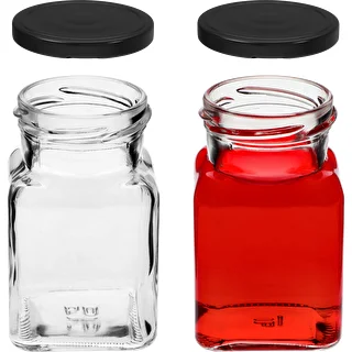 Four Corners - 150 ml twist-off jar Ø53 with a black lid, 6 pcs – photo 5