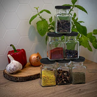 Four Corners - 150 ml twist-off jar Ø53 with a black lid, 6 pcs – photo 10