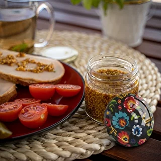 212ml twist off glass jar with coloured lid Ø66 - 6 pcs. – photo 15