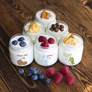 Twist-off jar for children, 212 ml, with print and lid, 6 pcs – photo 11