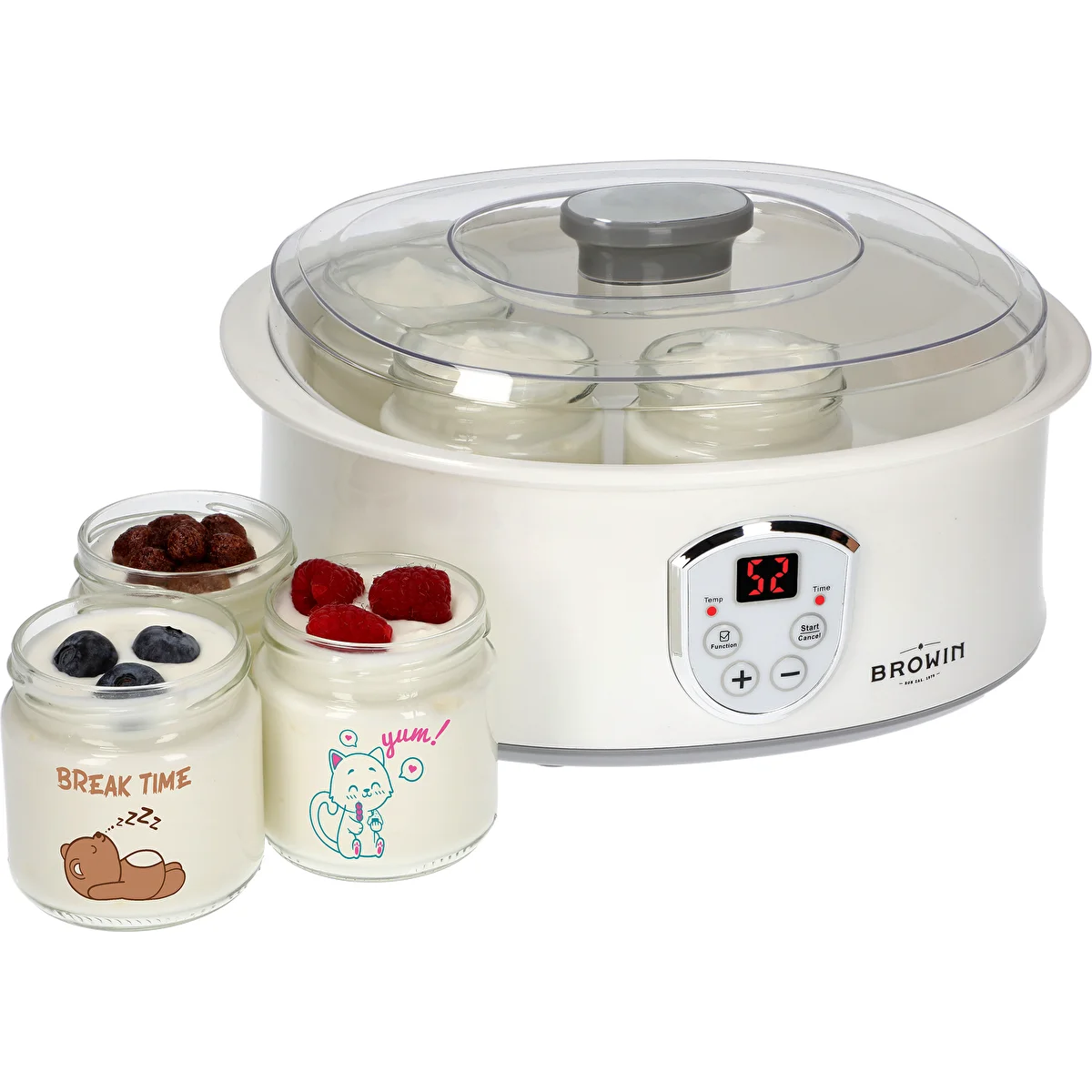 Yogurt maker set with children's jars