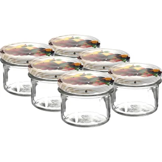 Twist-off jar 235 ml with a colour Ø82/6 lid - 6 pcs