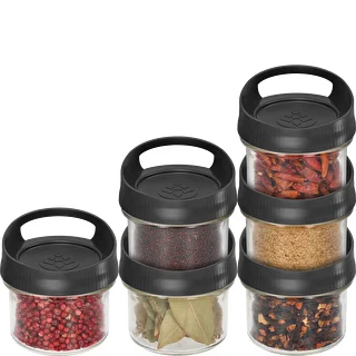 Glass container, 235 ml, with a lid for hanging – photo 3