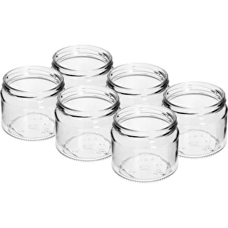 330 ml low jar with black Ø82/6 lid, 6 pcs – photo 4