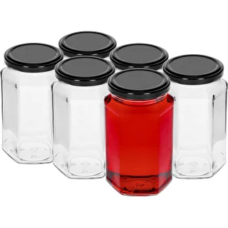385 ml twist-off jar Ø63 with a black lid, 6 pcs – photo 2