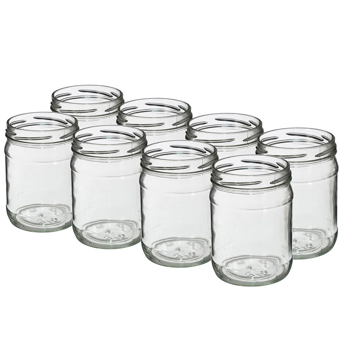 500ml twist off glass jar Ø82/6 - 8 pcs.