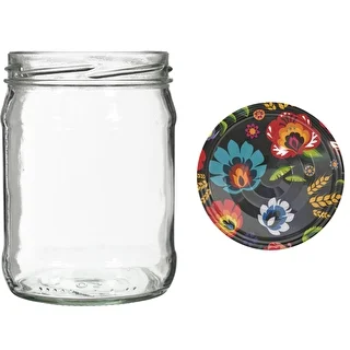 500 ml twist off glass jar with coloured lid Ø82/6 - 6 pcs. – photo 7