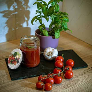 500 ml twist off glass jar with coloured lid Ø82/6 - 6 pcs. – photo 12