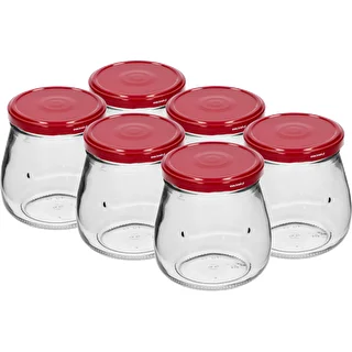 “Inverted Amphora” 500 ml twist-off jar with Ø82/6 maroon lid