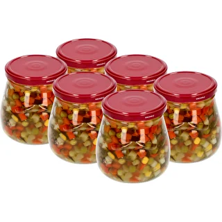 “Inverted Amphora” 500 ml twist-off jar with Ø82/6 maroon lid – photo 3