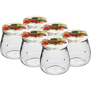 “Inverted Amphora” 500 ml twist-off jar with Ø82/6 coloured lid