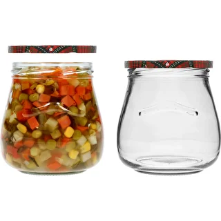 “Inverted Amphora” 500 ml twist-off jar with Ø82/6 coloured lid – photo 7