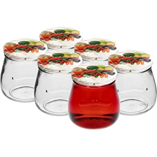 “Inverted Amphora” 500 ml twist-off jar with Ø82/6 coloured lid – photo 3