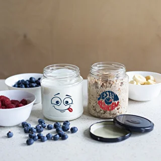 TO 580 ml fi 82 jar with colour print and black lid, 3pcs. – photo 7