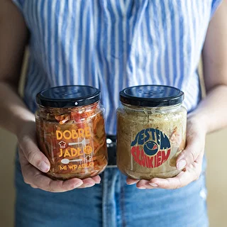 TO 580 ml fi 82 jar with colour print and black lid, 3pcs. – photo 8