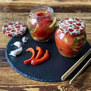 580 ml twist off glass jar with coloured lid Ø82/6 - 6 pcs. – photo 17