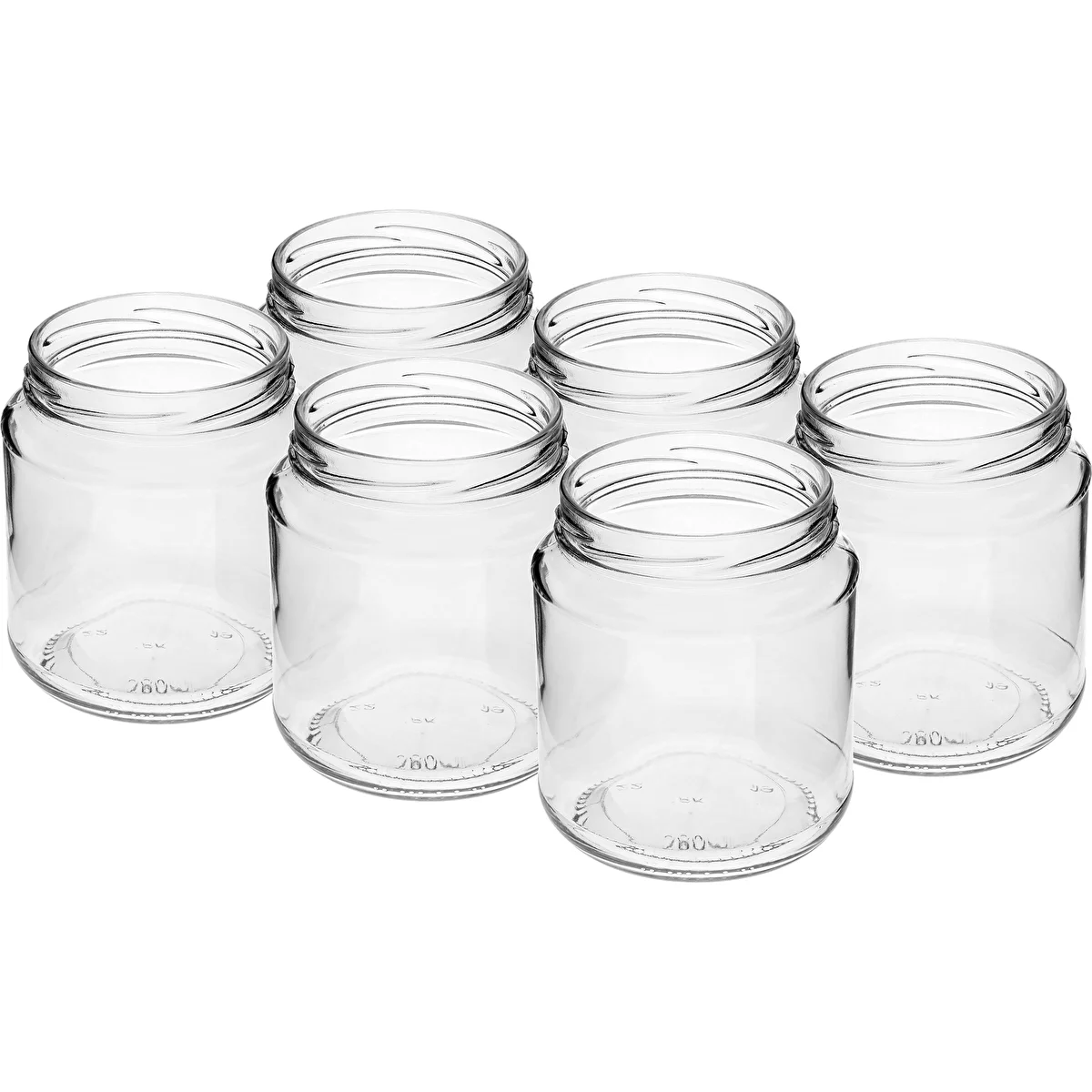 Twist-Off 580 ml chubby jar, 6 pcs.
