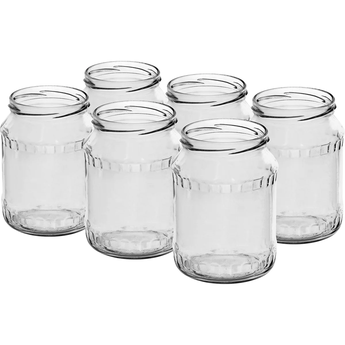 730 ml twist-off barrel jar Ø82 - 6 pcs