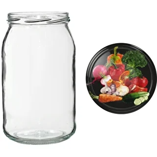 900 ml twist-off jar with coloured Ø82/6 lid - 6 pcs – photo 12