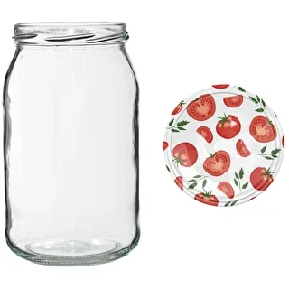 900 ml twist-off jar with coloured Ø82/6 lid - 6 pcs – photo 7