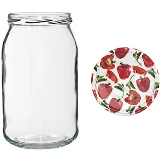 900 ml twist-off jar with coloured Ø82/6 lid - 6 pcs – photo 8