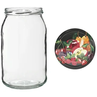 900 ml twist-off jar with coloured Ø82/6 lid - 6 pcs – photo 11