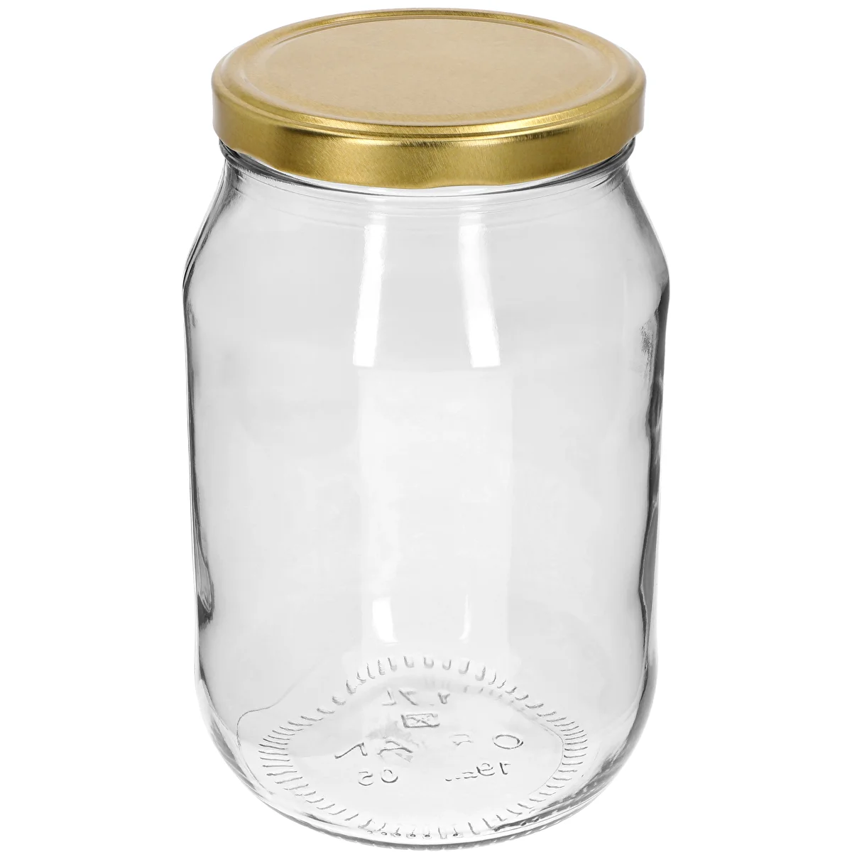 1.7 L Twist-Off Jar with 100/6 Gold Lid, 1 pc.