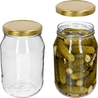 1.7 L Twist-Off Jar with 100/6 Gold Lid, 1 pc. – photo 3