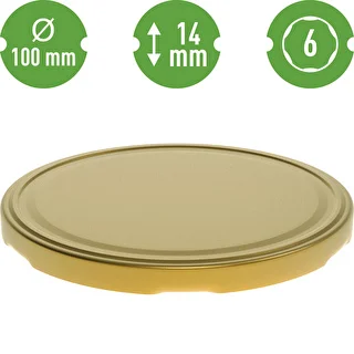 1.7 L Twist-Off Jar with 100/6 Gold Lid, 1 pc. – photo 5
