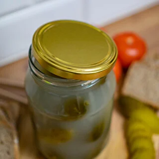 3l twist off glass jar with golden lid Ø100 – photo 3