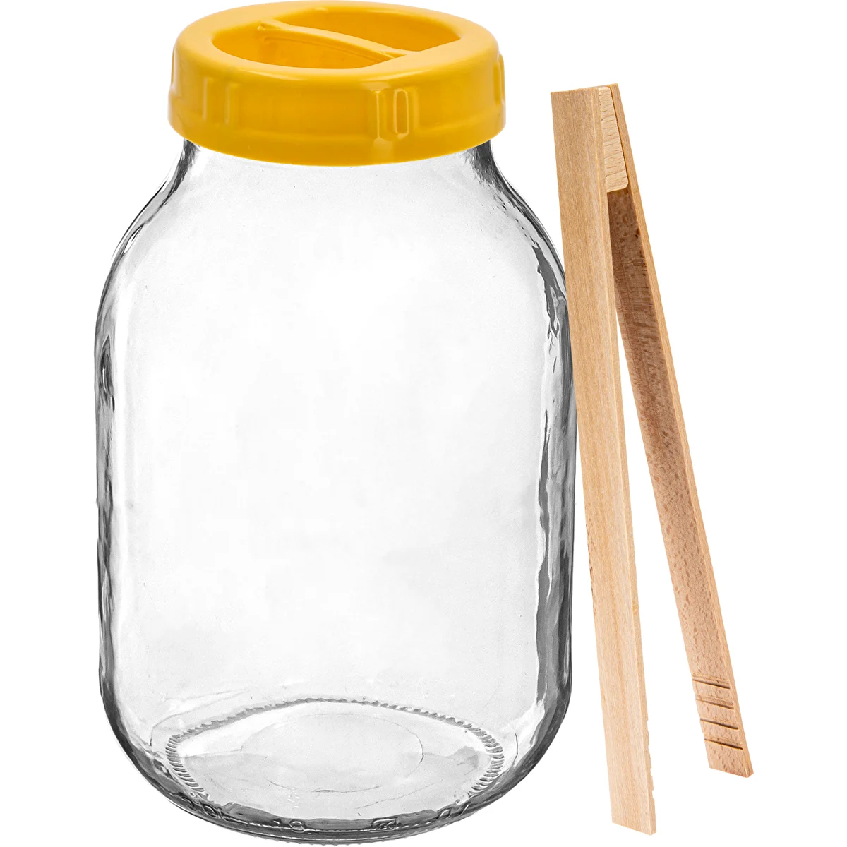 3 L Twist-Off Jar, Tongs, and Plastic Lid Ø 100 with Handle