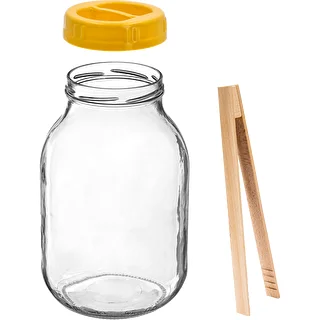 3 L Twist-Off Jar, Tongs, and Plastic Lid Ø 100 with Handle – photo 2