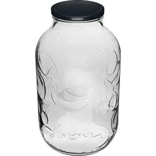 5 L jar with coloured screw lid Ø100 – photo 1
