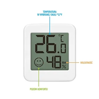 Electronic thermometer with comfort indicator, white – photo 8